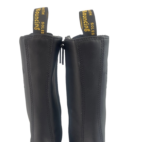 Dr MARTEN 1914 VONDA MON LEATHER BLACK BOOT FLOWER EMBROIDERY DETAILING SIZE UK4 - Picture 10 of 16